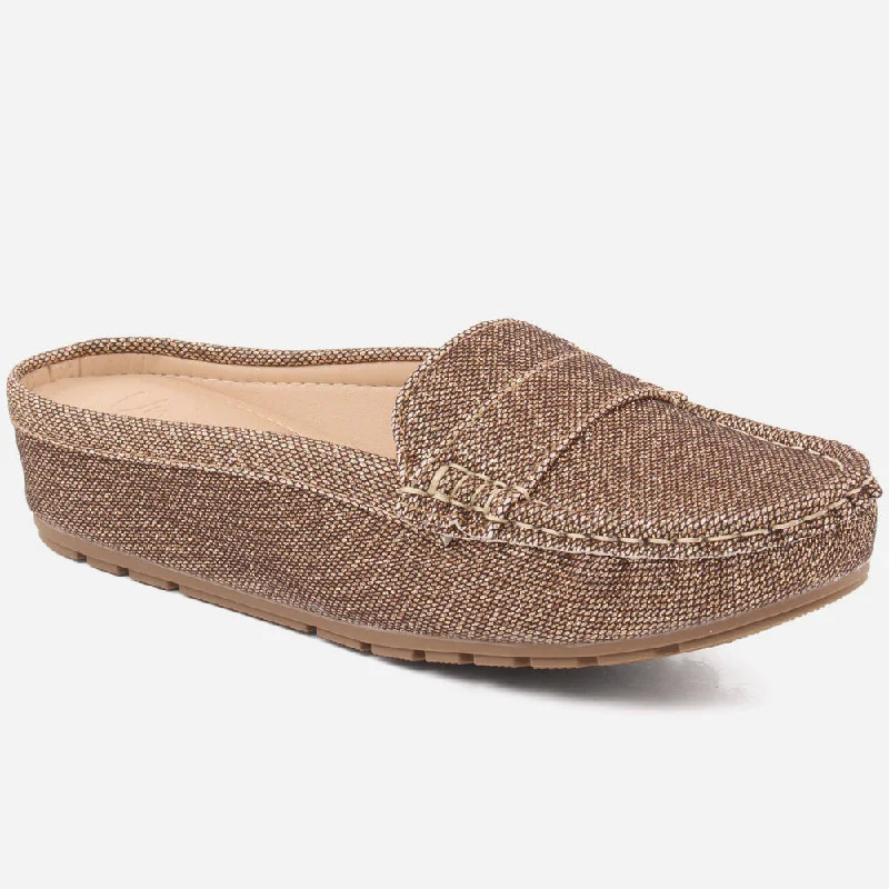 Wide-fit loafers for flat feet -Women "SAOD" Classic Almond Teo Loafers