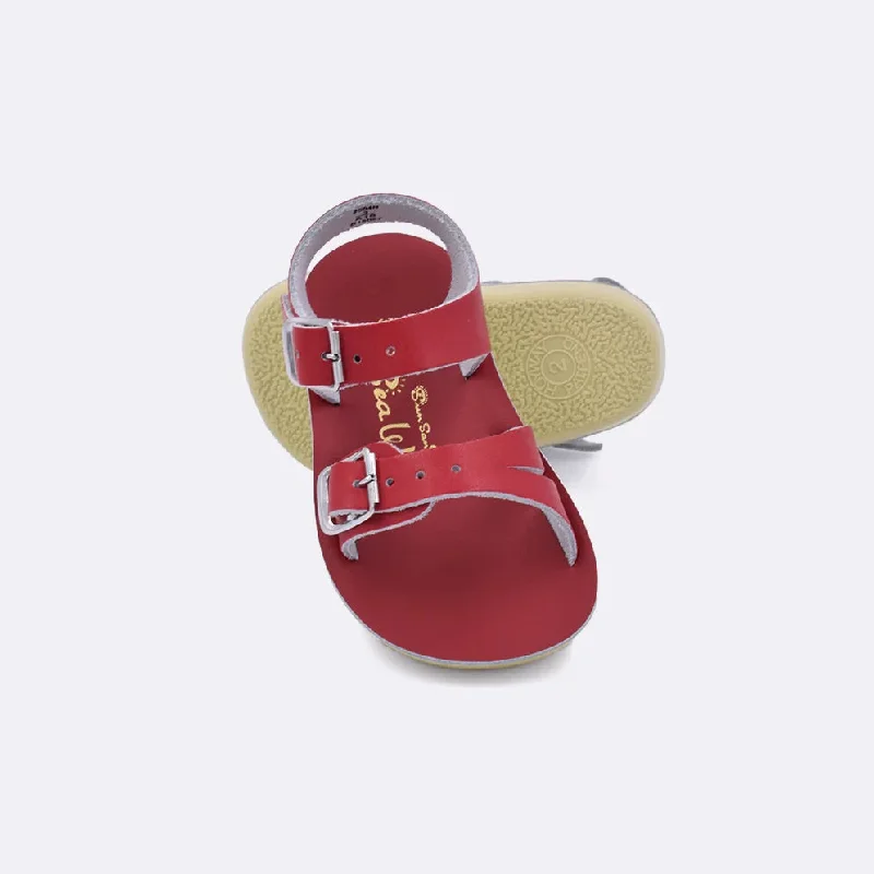 Stylish sandals for outdoor hikes-Red Surfer Sandals