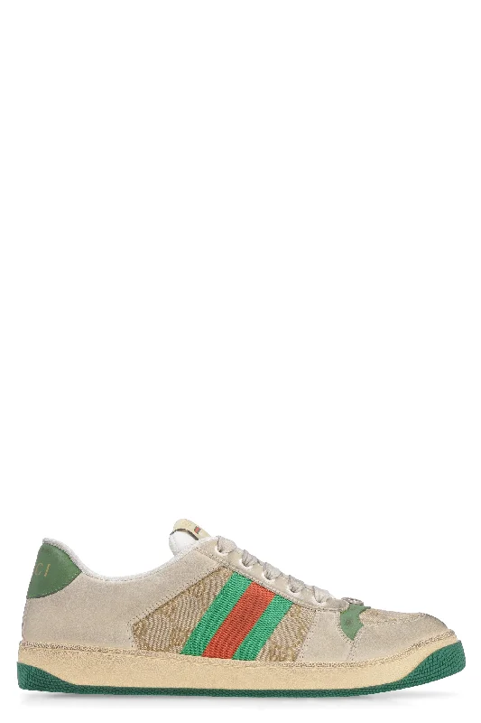 Athletic shoes for athletes with heel spurs -GUCCI Screener Sneaker 3cm Sole Height