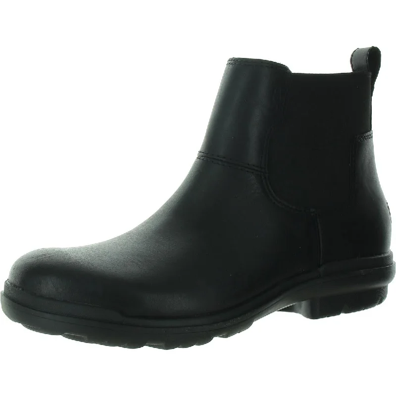 Stylish chelsea boots for teens-Ugg Womens Leather Waterproof Chelsea Boots