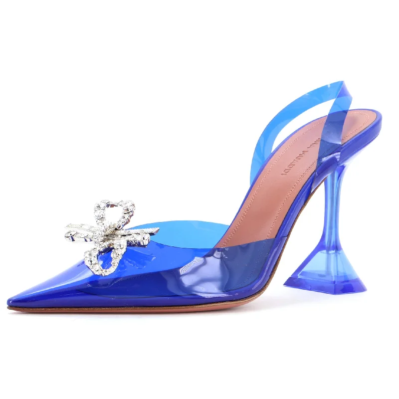 High heels with grippy designs -high heels with transparent strap-Women's Rosie Pumps PVC 95