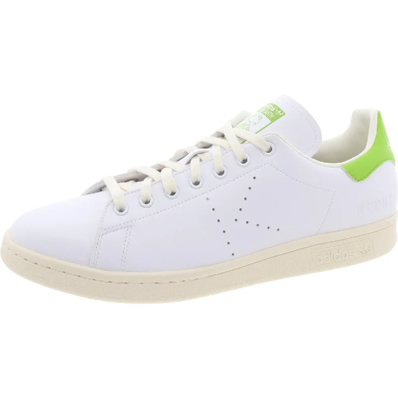 Athletic shoes for yoga and stretching -adidas Originals Mens Stan Smith Faux Leather Casual Casual And Fashion Sneakers