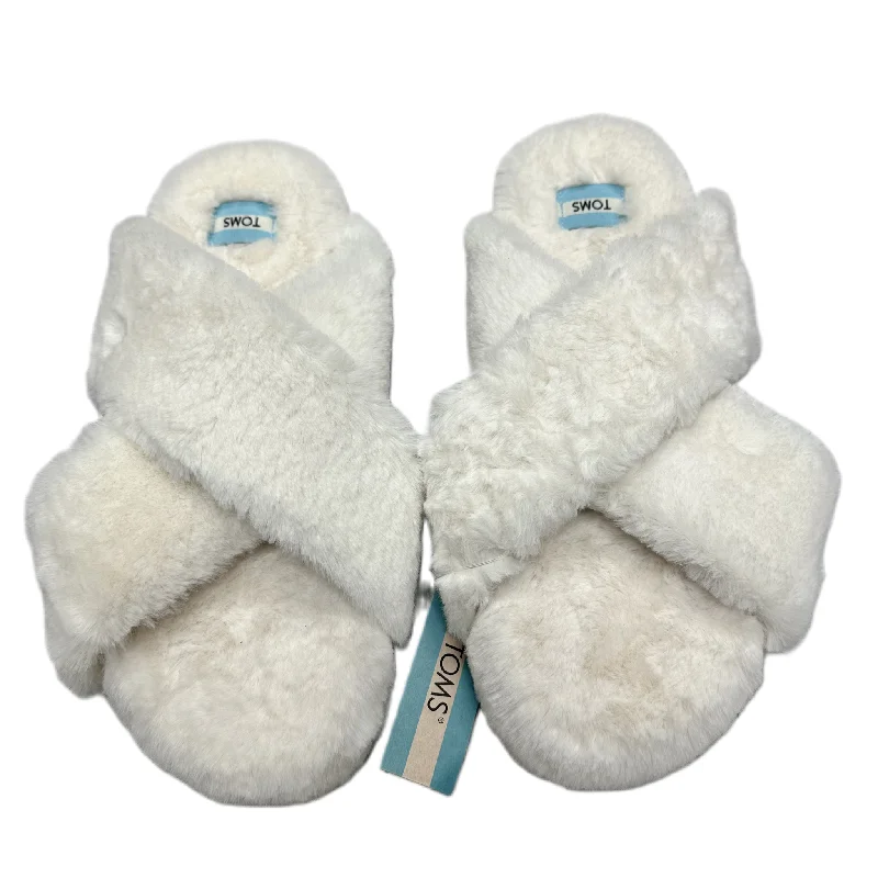 flair slippers relaxed-Slippers By Toms In Cream, Size: 11