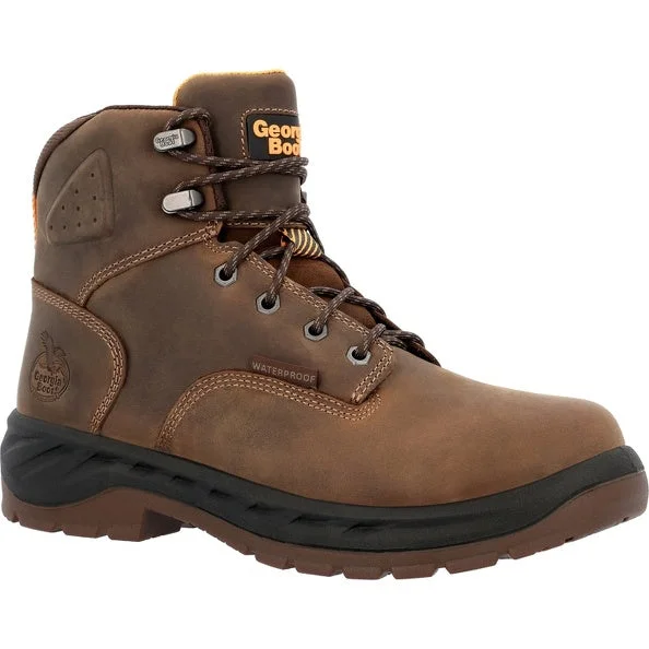 Warm boots for icy roads-Georgia Boot Alloy Toe Waterproof Work Boot Men's