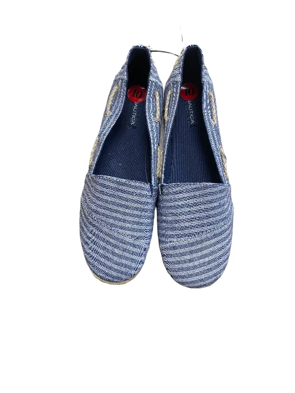 trendy flats with fun accents-Shoes Flats By Nautica In Blue, Size: 10