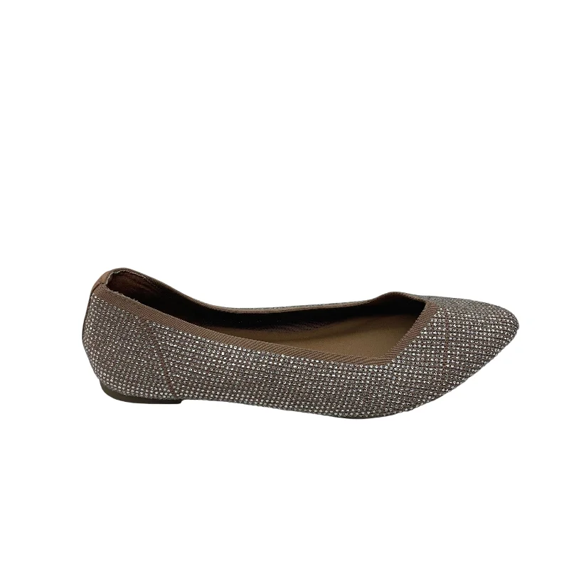 elegant flats with unique design-SILVER & TAN SHOES FLATS by TORRID Size:10