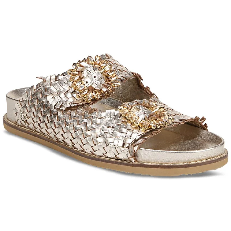 Fashionable sandals for night strolls-Sam Edelman Womens Oaklyn Woven Slide Sandals