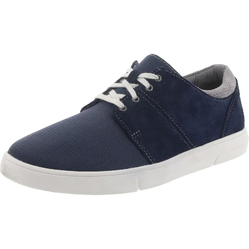 Athletic shoes with eye-catching designs -Clarks Mens Landry Edge Suede Lace-Up Casual And Fashion Sneakers