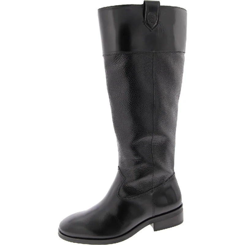 Insulated boots for snowy paths-Vince Camuto Womens Selpisa Leather Tall Knee-High Boots