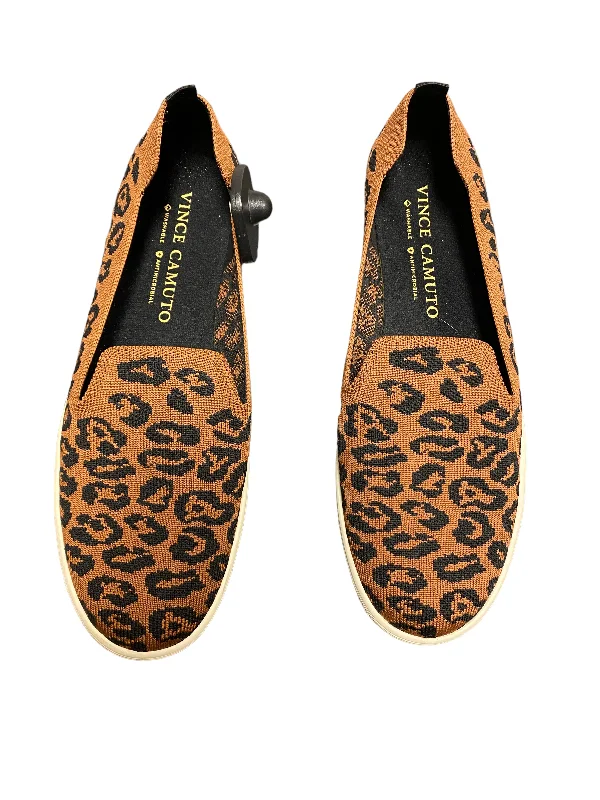 stylish flats for casual wear-Shoes Flats By Vince Camuto In Animal Print, Size: 9.5