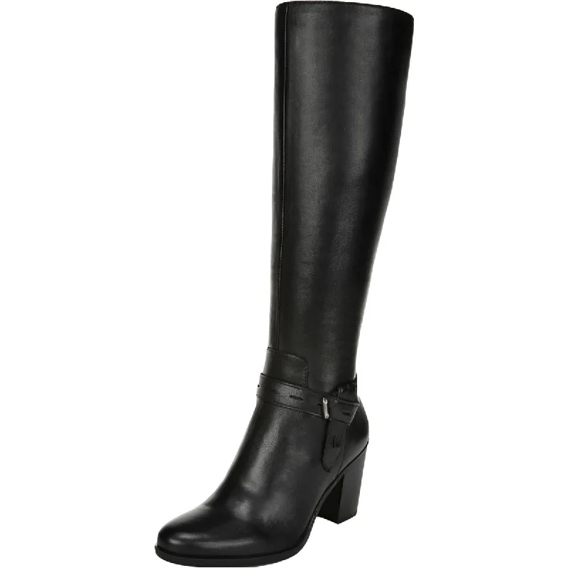 Affordable steel toe boots-Naturalizer Womens Kamora  Wide Calf Knee-High Boots