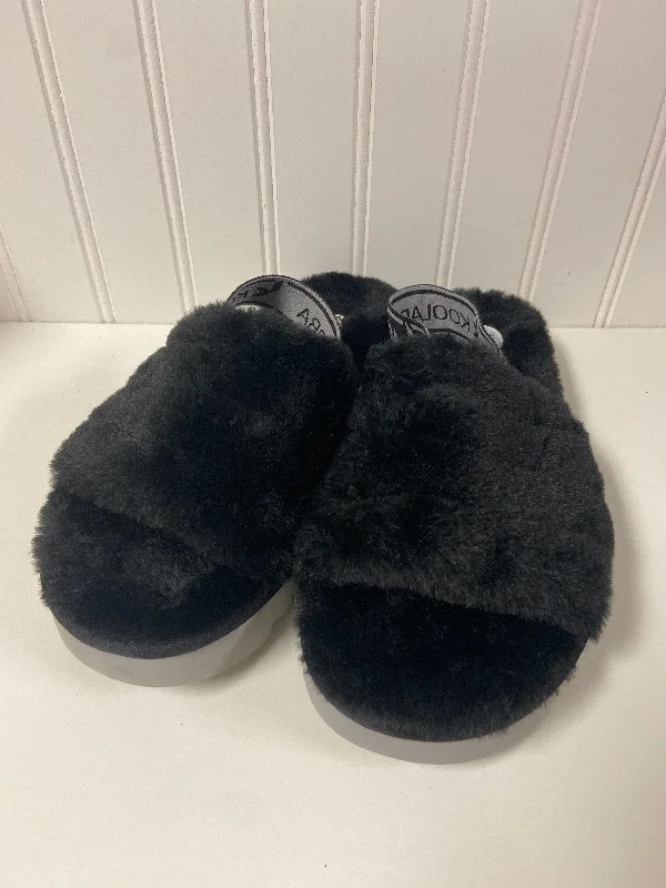 patterned slippers fall-Slippers Designer By Koolaburra By Ugg In Black