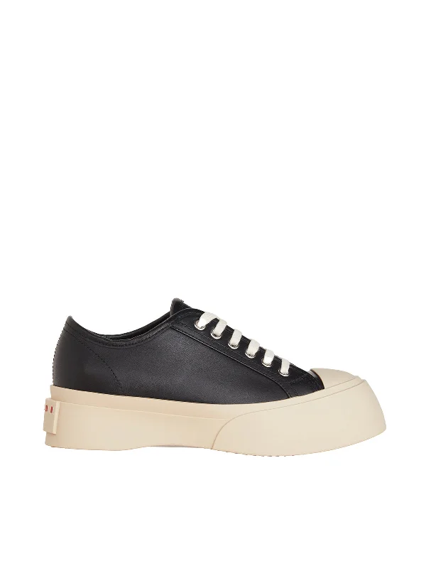 Athletic shoes for indoor soccer matches -MARNI Chic Nappa Leather Sneakers for Women