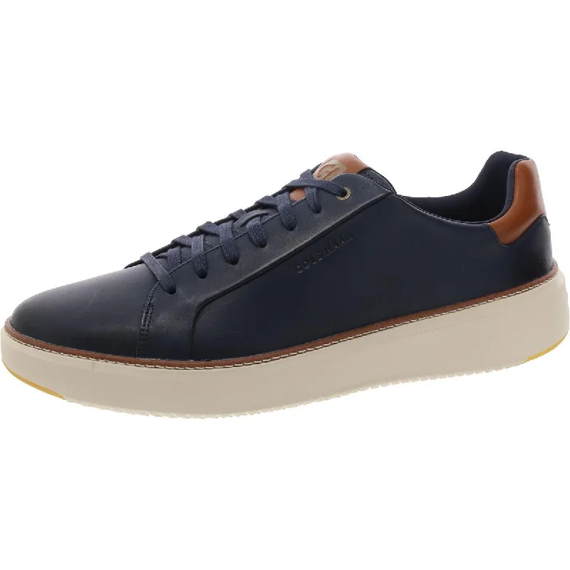 Athletic shoes with stable linings -Cole Haan Mens TOPSPIN SNEAKER Leather Lace up Casual And Fashion Sneakers