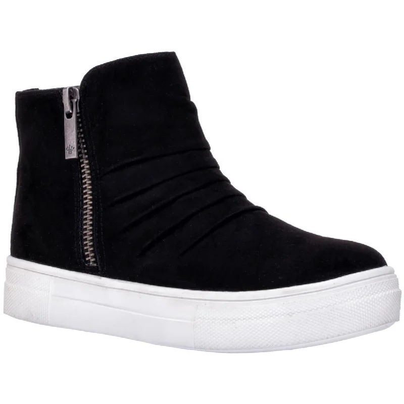 Athletic shoes with sleek modern looks -Nina Womens Amanda Fashion Zip Up Casual and Fashion Sneakers