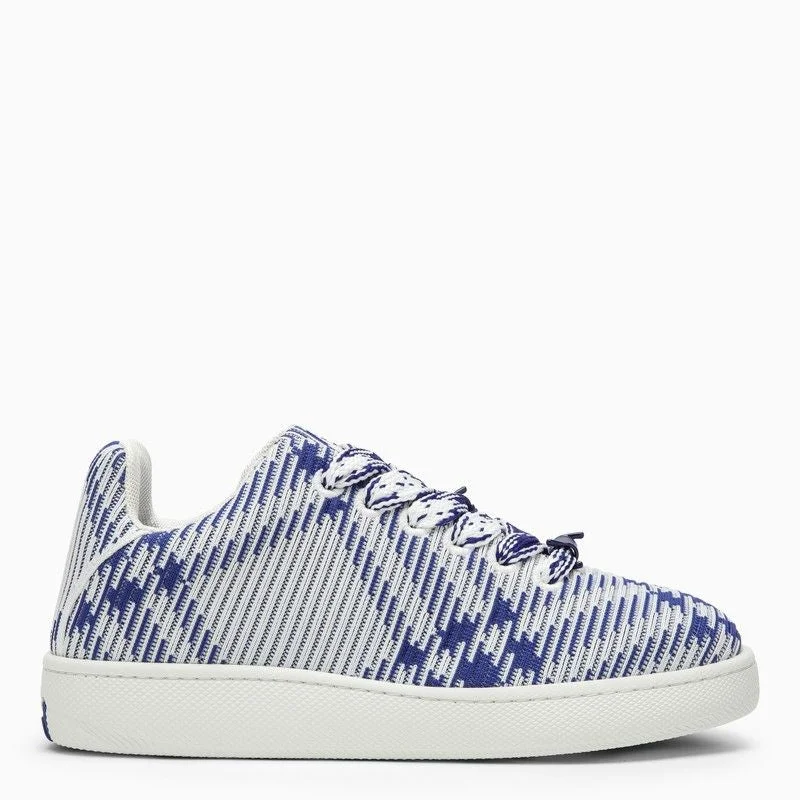 Athletic shoes for athletes with ankle relief -BURBERRY Check Pattern Box Sneakers - Men's SS24 Edition