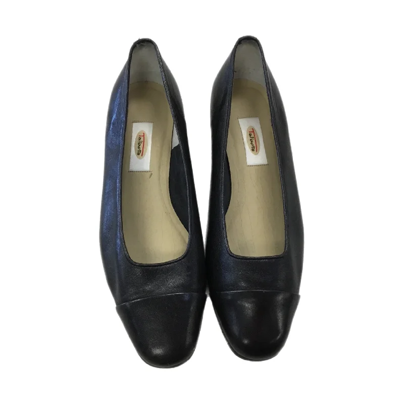 leather flats for women-Shoes Flats By Talbots In Black, Size: 7.5