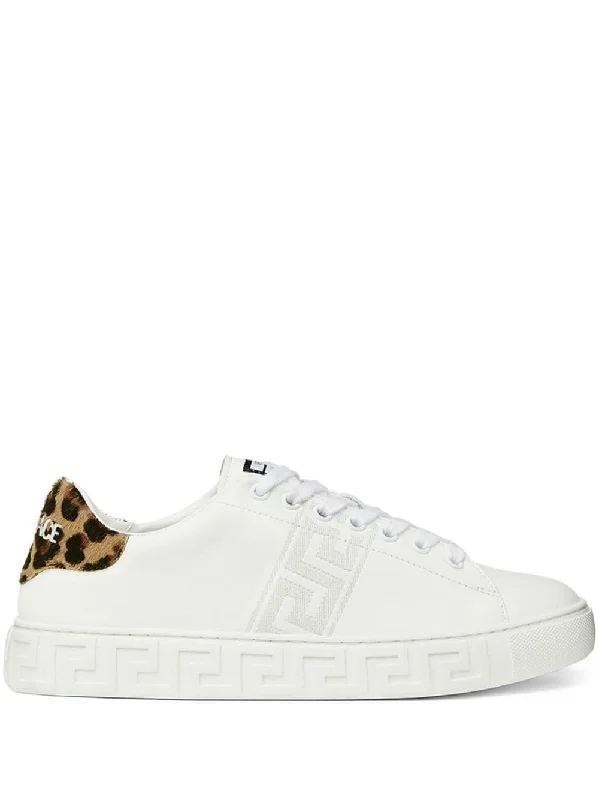 Athletic shoes with sleek minimalist styles -VERSACE Chic Greek Sneakers for Women