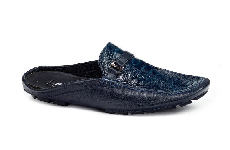 Loafers with durable leather -Mauri - 3127 Ostrich Leg/Nappa Loafers