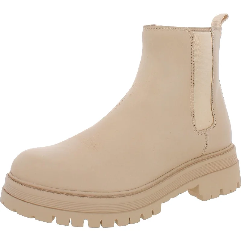 Fashionable boots for wet days-Marc Fisher Womens Pietro Leather Ankle Chelsea Boots