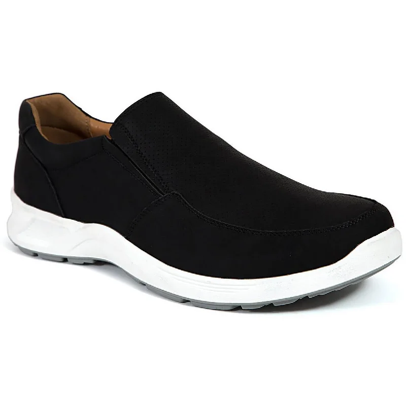 Athletic shoes for high-impact training -Deer Stags Mens Bentley Faux Leather Slip-On Casual And Fashion Sneakers