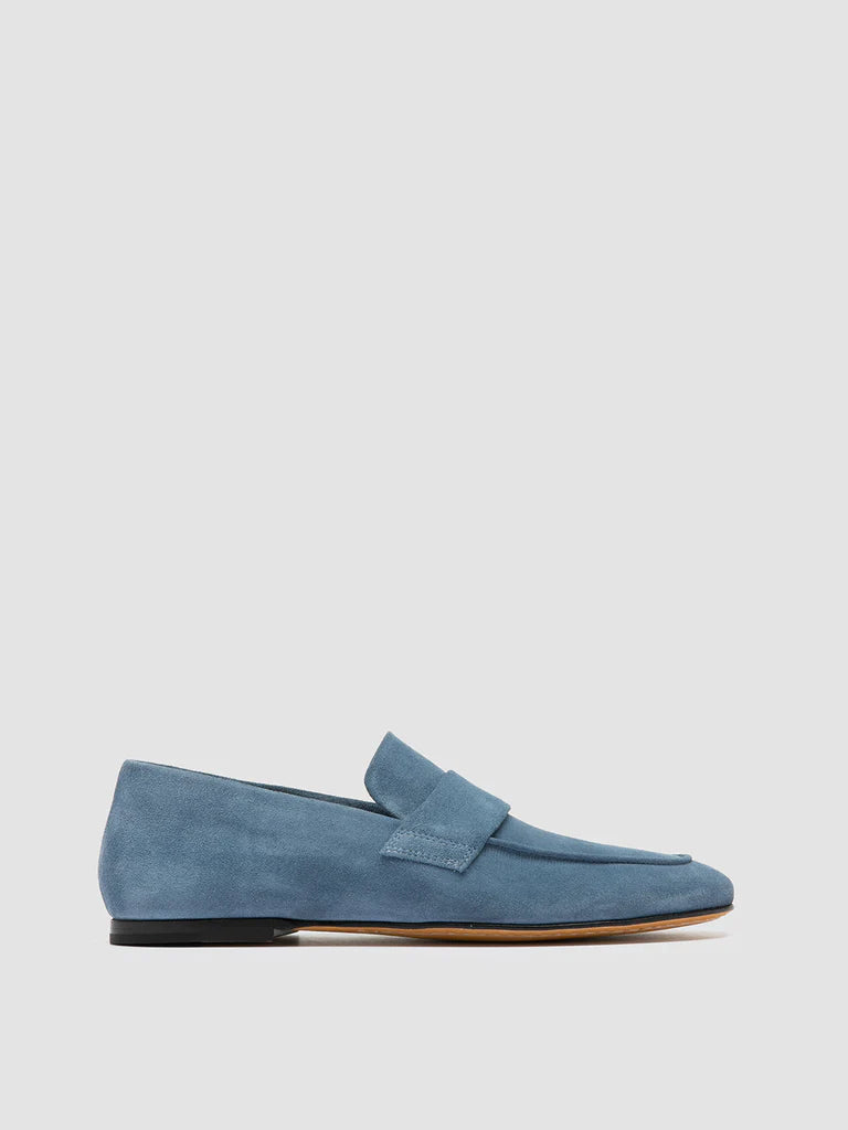 Loafers with cooling fabric -Blair Suede Loafers - Indigo