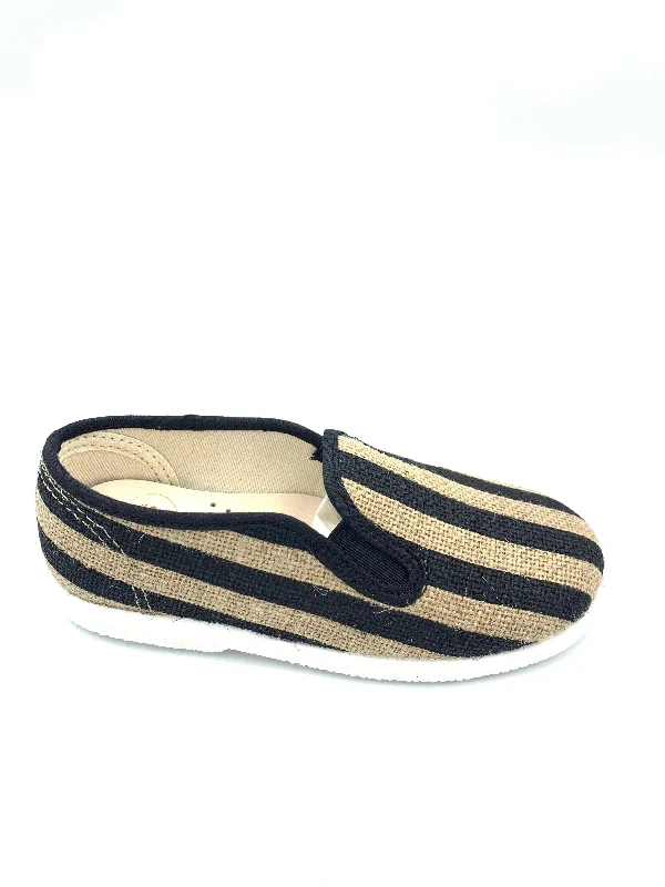 Loafers with geometric print -Pepe' Mozart Striped Loafer 014