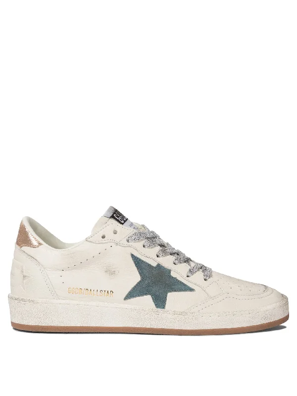 Athletic shoes for intense cardio workouts -GOLDEN GOOSE Retro Handcrafted 'Ball Star' Women's Sneakers - Casual and Sophisticated