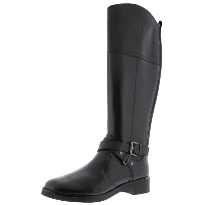 Bandolino Womens Jimani Leather Knee-High Riding Boots