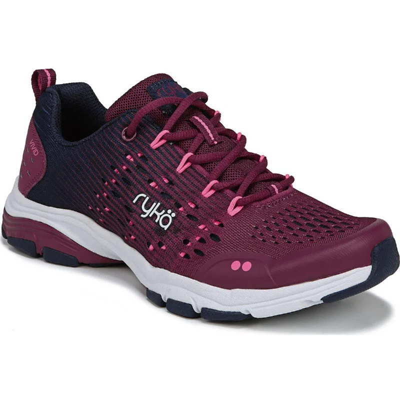 Athletic shoes with reflective strips for night runs -Ryka Womens Vivid RZX Trainers Sport Sneakers