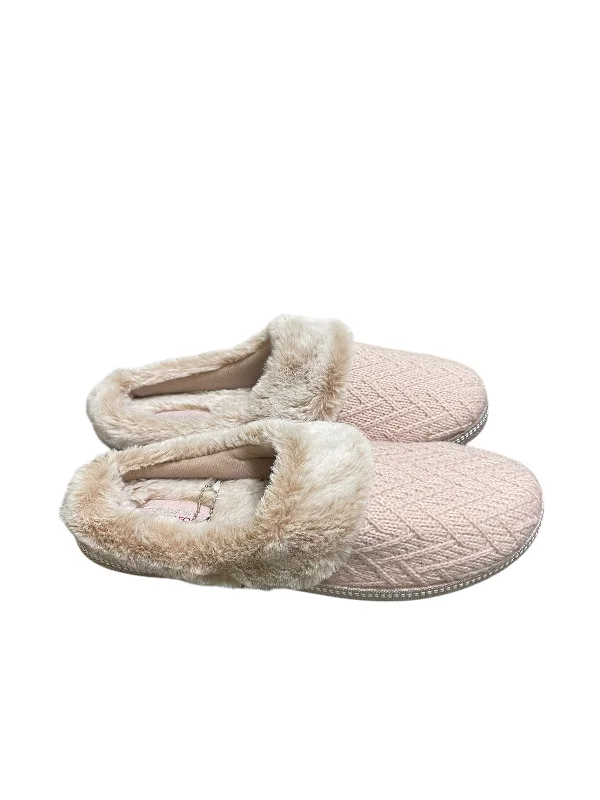 vibe slippers affordable-Slippers By Skechers In Pink, Size: 9