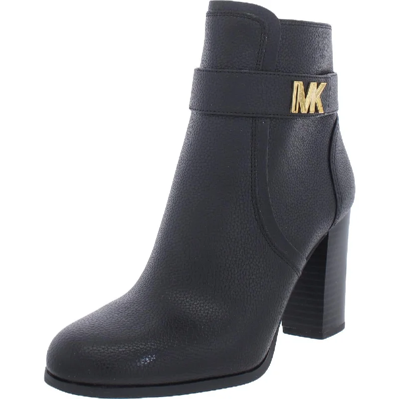 Warm boots for frozen hikes-MICHAEL Michael Kors Womens Faux Leather Almond Toe Knee-High Boots