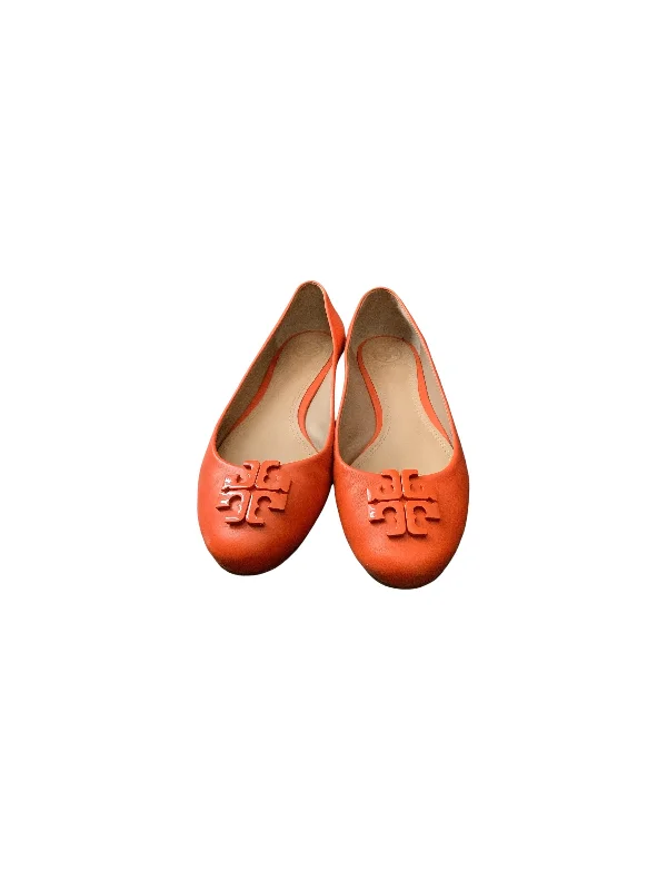 affordable flats with chic finish-Shoes Flats By Tory Burch In Red, Size: 7