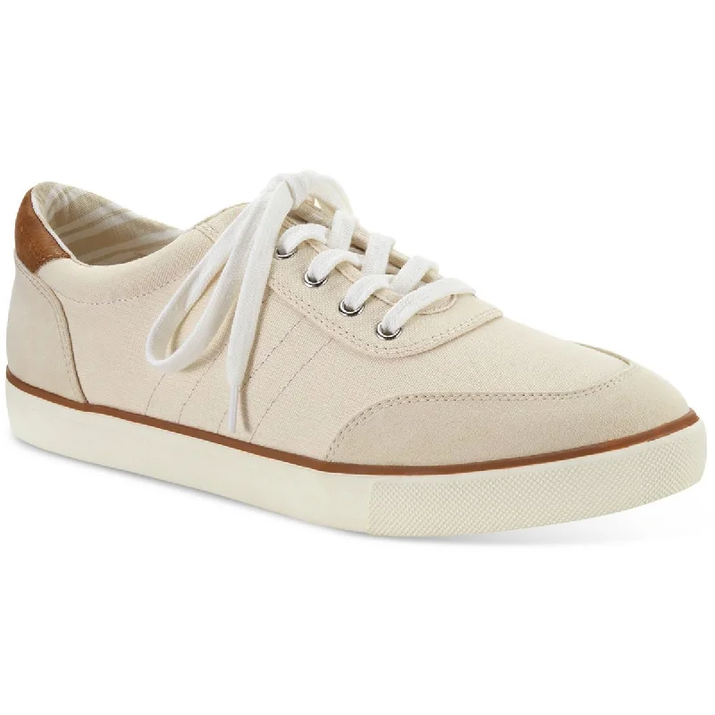 Athletic shoes for indoor sports facilities -Club Room Mens Cameron  Lace-Up Flat Casual And Fashion Sneakers