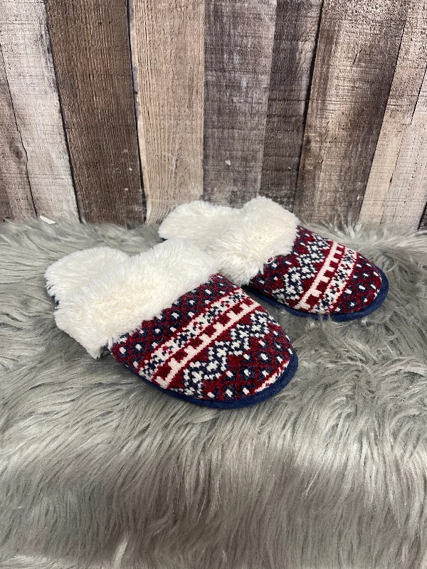 all-season slippers timeless-Blue & Red & White Slippers Cmf