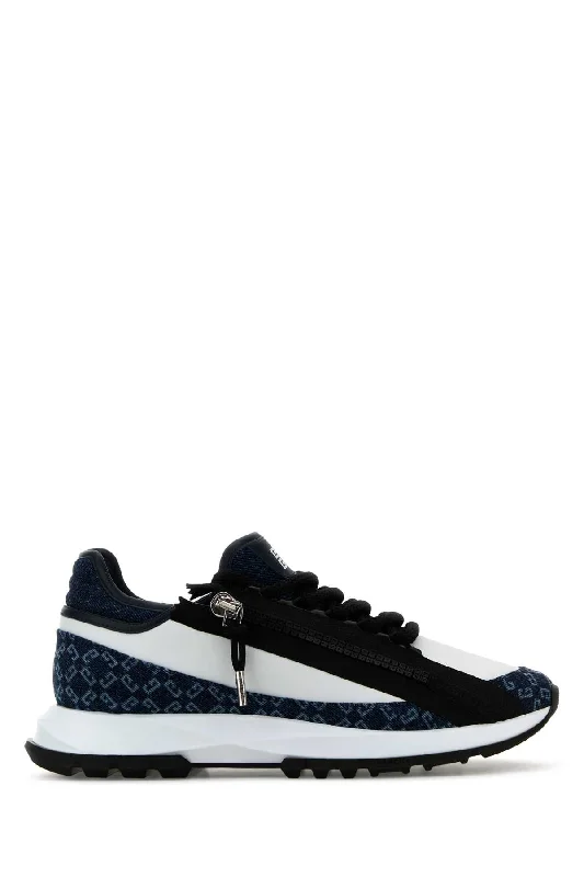 Athletic shoes for budget-conscious buyers -GIVENCHY Two-tone Denim and Synthetic Leather Spectre Sneaker