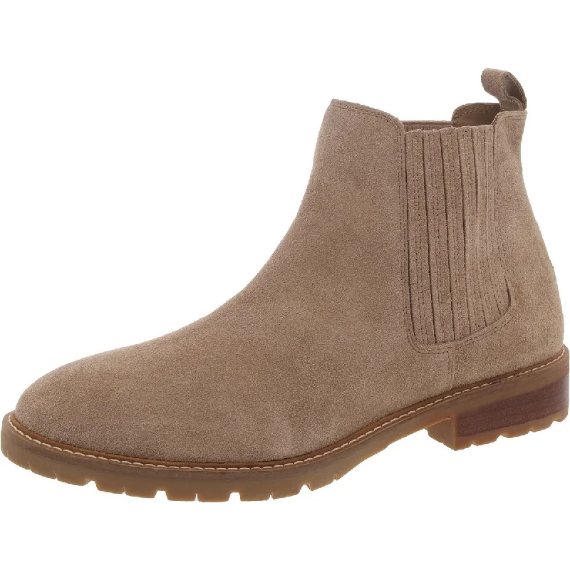 Breathable boots for hot weather-Steve Madden Womens Leonard Padded Insole Pull On Chelsea Boots