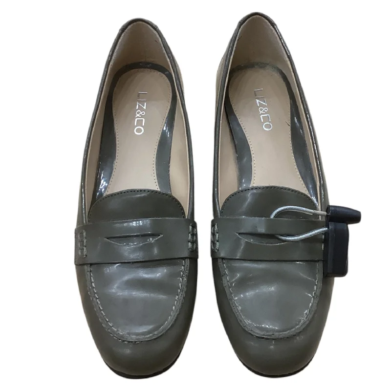 chic flats with refined accents-Shoes Flats By Liz And Co In Green, Size: 8