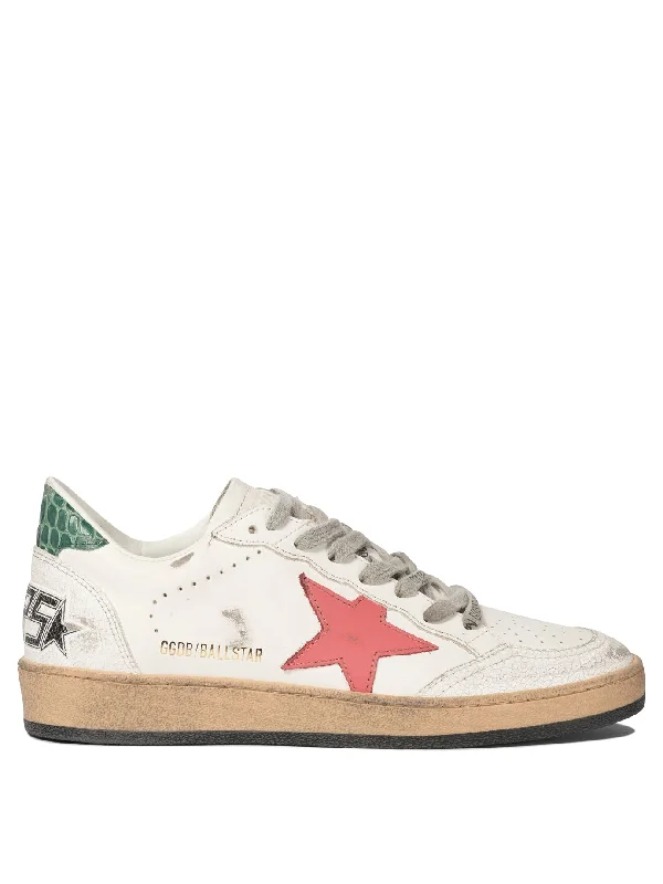 Athletic shoes for athletes with heel spurs -GOLDEN GOOSE Vintage-Inspired 'Ball Star' Sneakers for Women