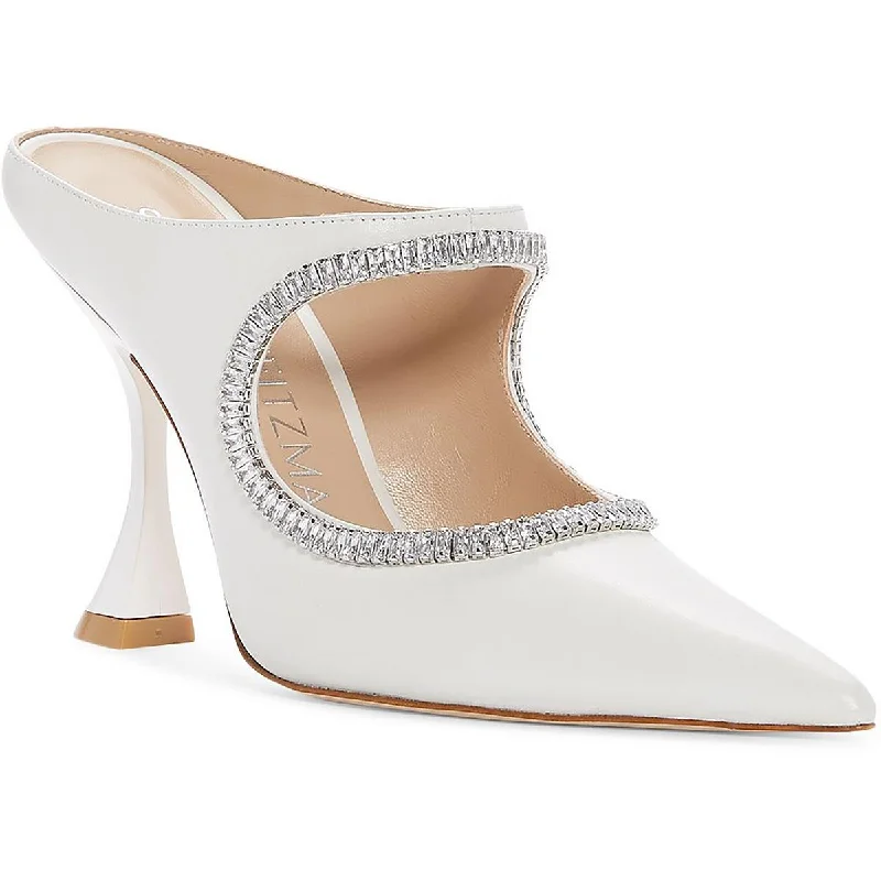 High heels for women with foot relief -high heels for spring-Stuart Weitzman Womens XCurve Crystal 100 Embellished Pumps