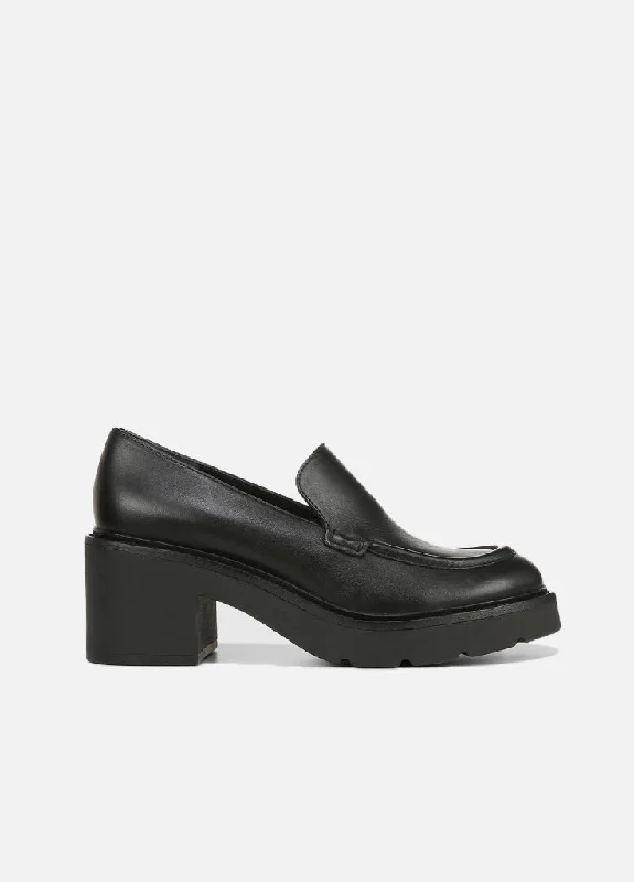 Loafers with quirky prints -Rowe Platform Loafers - Black