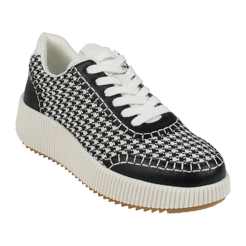 Athletic shoes with sleek minimalist styles -Ceci Black Lace-Up Sneakers