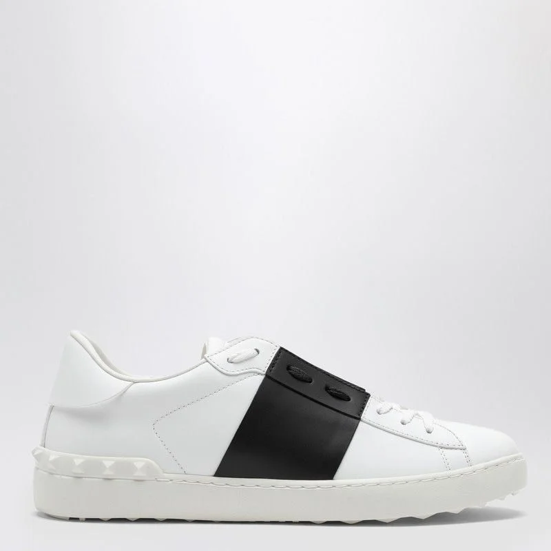 Athletic shoes with plush midsoles -VALENTINO GARAVANI Elegant Open Sneaker with Contrasting Accents