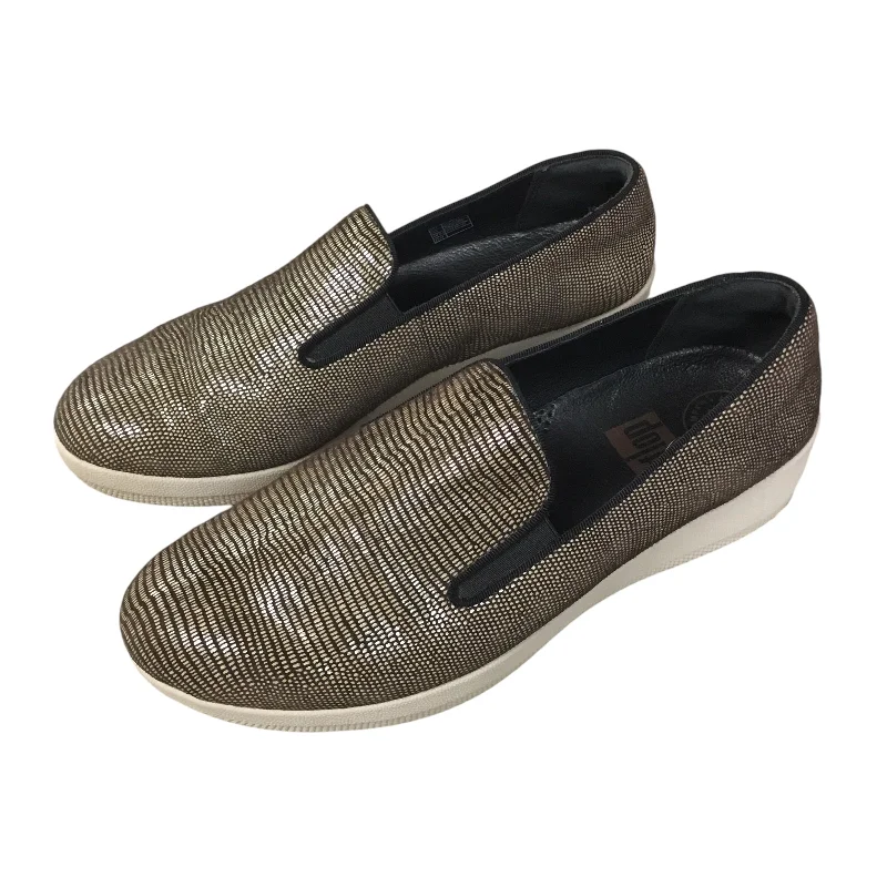 classic flats with comfortable fit-Shoes Flats By Fitflop In Black & Brown, Size: 6