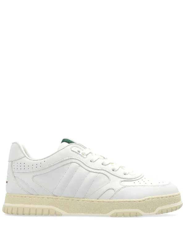 Athletic shoes for runners with foot swelling -GUCCI Re-Web Leather Sneakers for Men