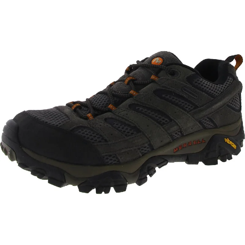 Athletic shoes with lightweight textures -Merrell Mens Leather Padded Insole Casual and Fashion Sneakers