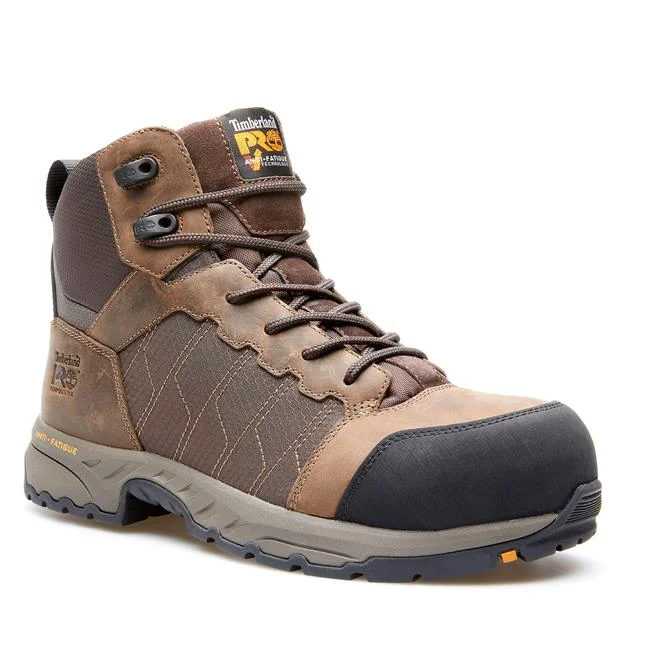 Durable boots for rugged hikes-Timberland Pro Men's 6 In Payload Comp Toe Safety Boot Brown