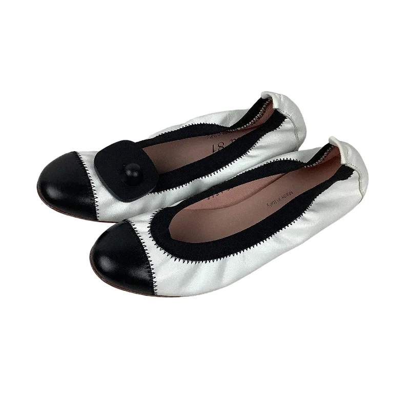 comfortable flats with arch support for work-Shoes Flats By Cmc In White, Size: 5.5 (36)