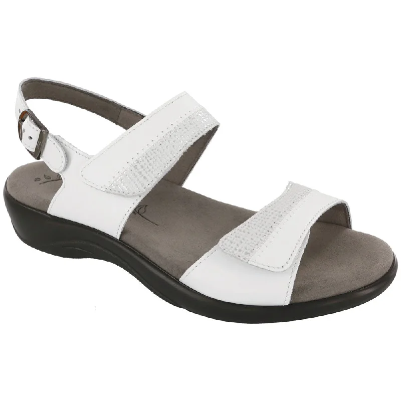 SAS Nudu Sandal White Leather (Women's)