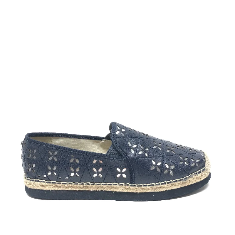 flats for elegant look-Shoes Flats By Michael By Michael Kors In Navy, Size: 8